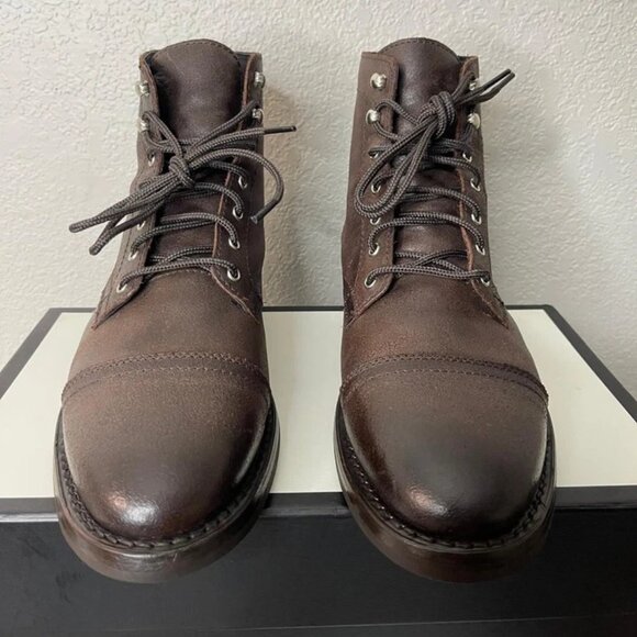 Thursday Boot Co. Captain Boot Brown Leather Cap Toe Lace up Men's 10 US - Picture 1 of 12
